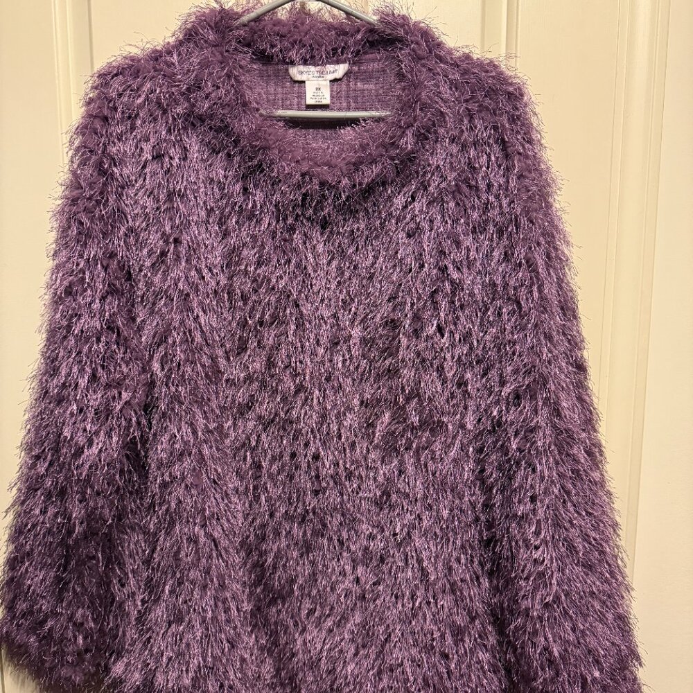 Skye’s The Limit Women’s Faux Feather Sweater Size 2XL